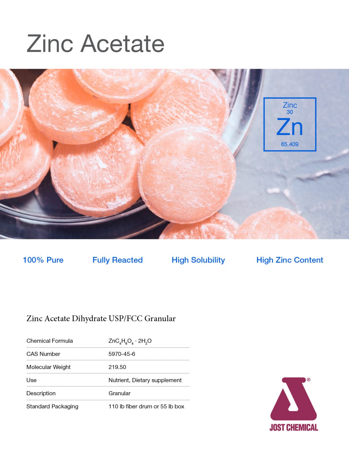 Zinc Acetate Jost Chemical Co.